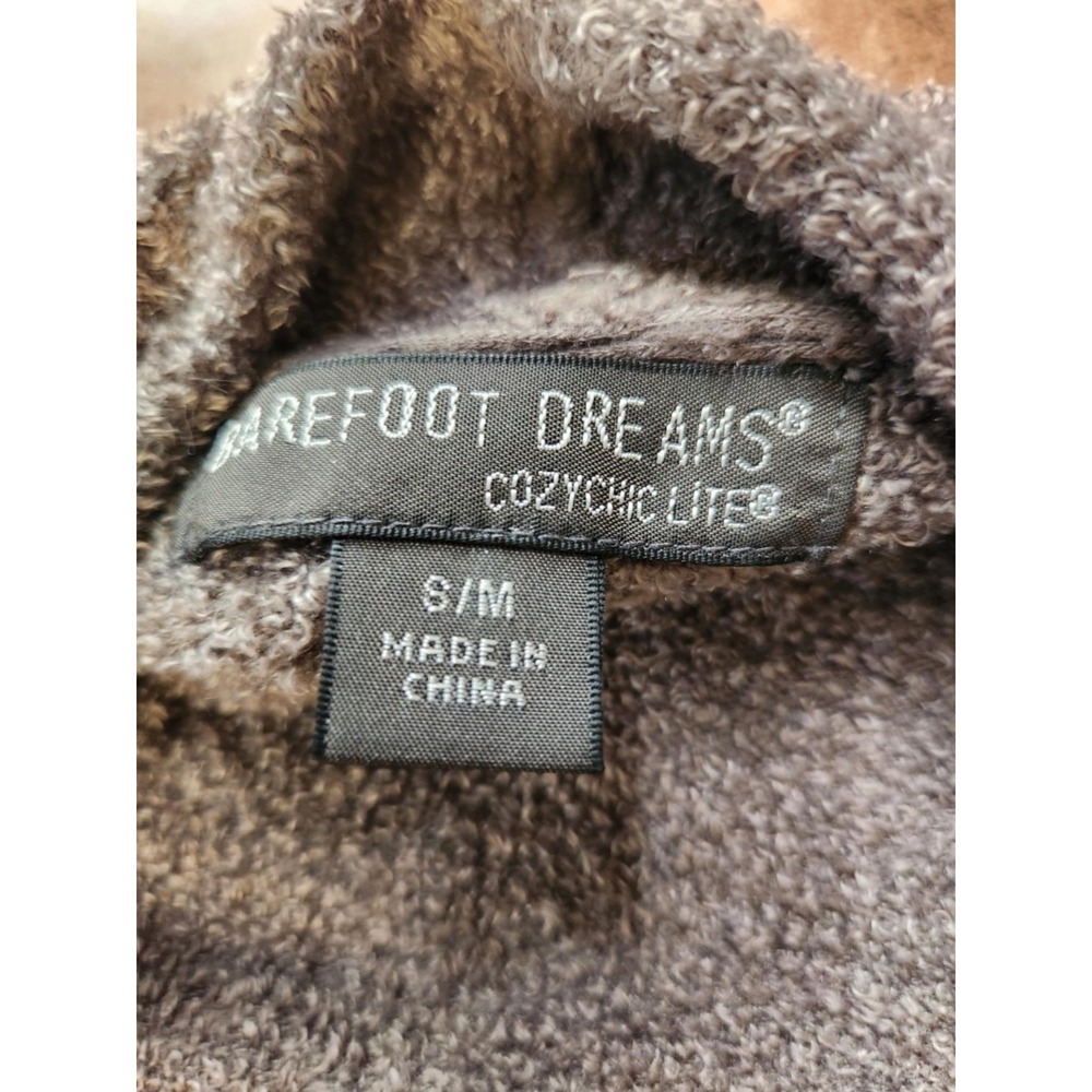 Barefoot Dreams Cardigan Womens S/M Brown CozyChic Lite Open Front Wrap Lounge - Picture 2 of 16